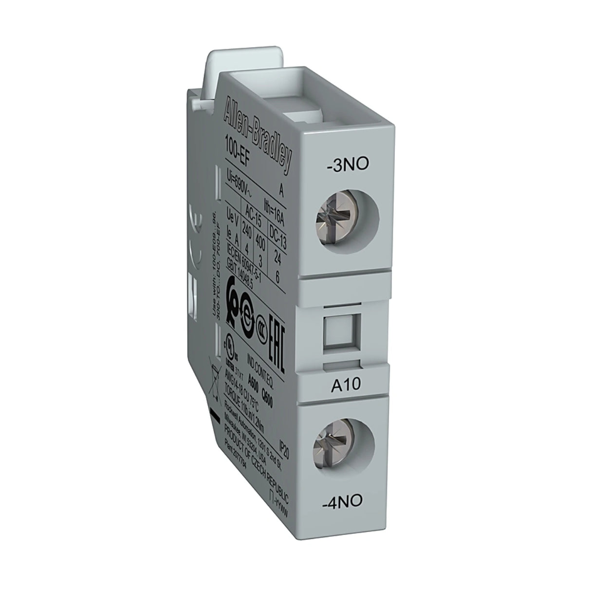 100-EFA10M | ALLEN BRADLEY | Auxiliary Contact 1 NO Front Mounting